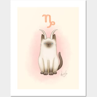 Zodiacat Capricorn Posters and Art